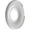 Ekena Millwork Berkshire PVC Medallion (Canopies up to 4 1/2"), 10"OD x 3 1/2"ID x 3/4"P, Bright Coat Chrome CMP10BEBCR - alternate 5
